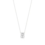Toi et Moi | Oval & Emerald Lab Grown Diamonds Pendant - Nivara
