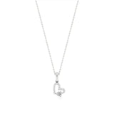 Sneh | Classic Heart & Round Lab Grown Diamonds Pendant - Nivara