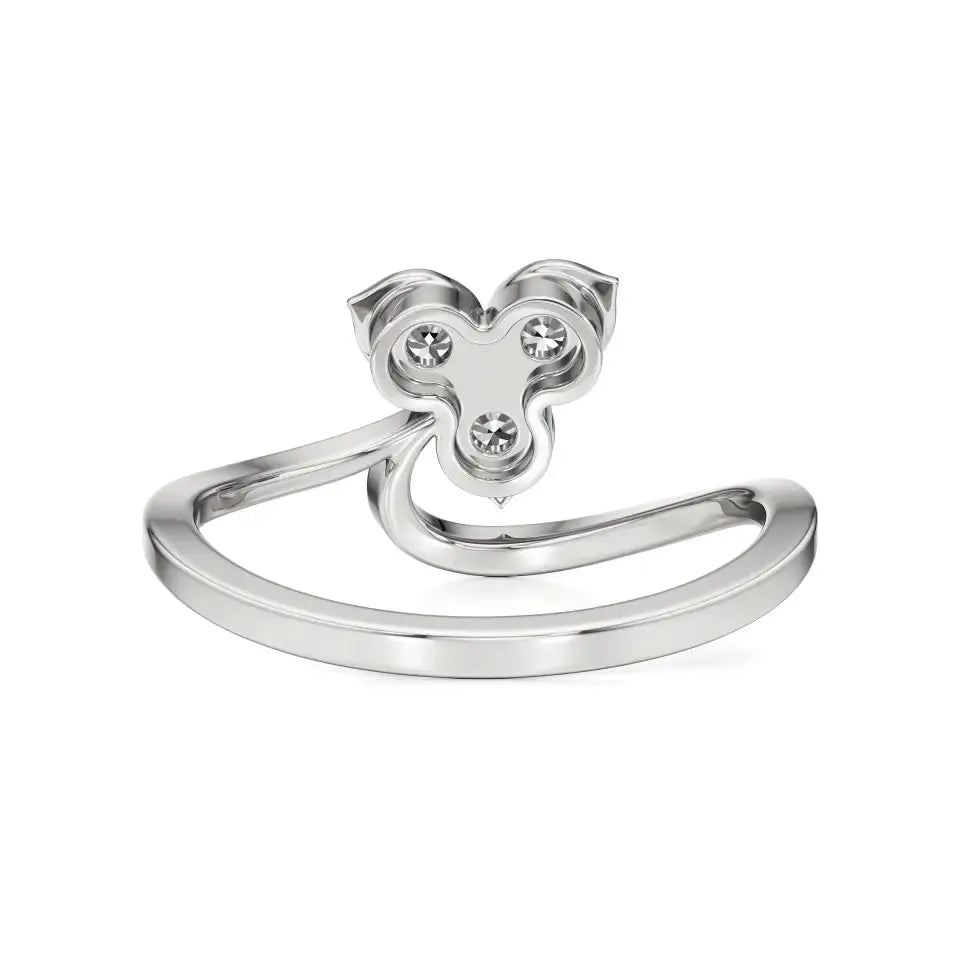 Flora | Lab-Grown Diamond Three-Stone Ring - Nivara
