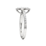 Mira | Round & Marquise Lab-Grown Diamond Halo Ring - Nivara