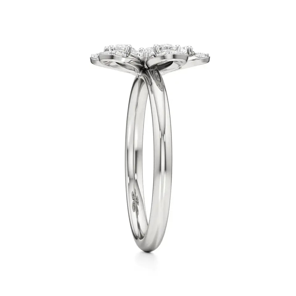 Flora | Round & Pear Lab-Grown Diamond Ring - Nivara