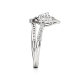 Flora | Round & Pear Lab-Grown Diamond Ring with Pav�� Accents - Nivara