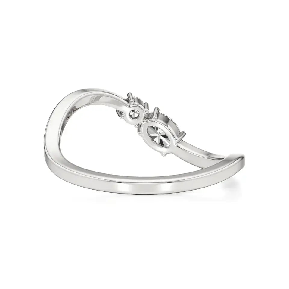 Mode | Oval & Round Lab-Grown Diamond Ring - Nivara