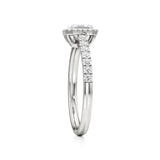 Amara | Asscher-cut Lab-Grown Diamond Halo Ring - Nivara