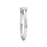 Aria | Oval Lab-Grown Diamond Three-Stone Ring - Nivara