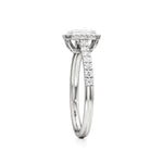 Mira | Emerald Lab-Grown Diamond Halo Ring - Nivara