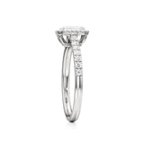 Mira | Emerald Lab-Grown Diamond Halo Ring - Nivara