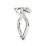 Mode | Round & Pear Lab-Grown Diamond Ring - Nivara