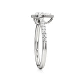 Mira | Round & Pear Lab-Grown Diamond Halo Ring - Nivara