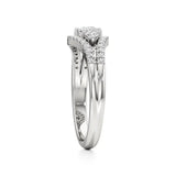 Aria | Round & Radiant Lab-Grown Diamond Three-Stone Ring - Nivara
