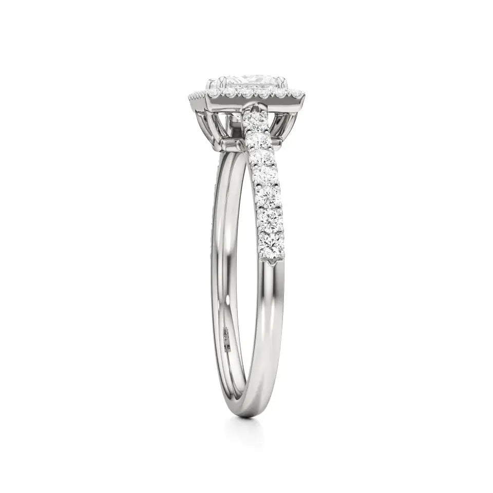 Mira | Round & Princess Lab-Grown Diamond Halo Ring - Nivara