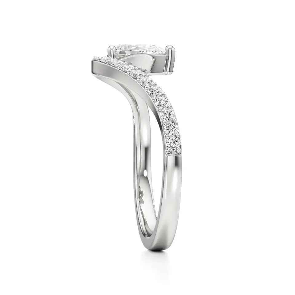 Flora | Round & Pear Lab-Grown Diamond Ring - Nivara