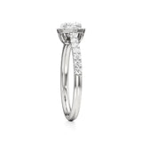 Mira | Cushion-cut Lab-Grown Diamond Halo Ring - Nivara