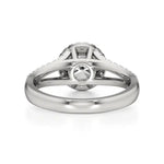 Mira | Round Solitaire with Halo Ring - Nivara