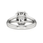 Mira | Emerald Cut Solitaire with Halo - Nivara