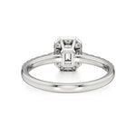 Mira | Emerald Lab-Grown Diamond Halo Ring - Nivara
