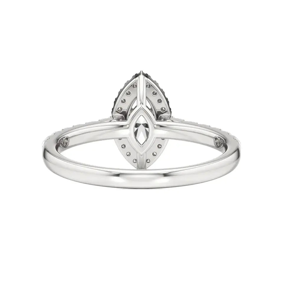 Mira | Round & Marquise Lab-Grown Diamond Halo Ring - Nivara