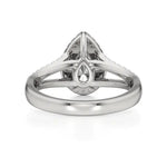 Mira | Pear Cut Solitaire with Halo - Nivara