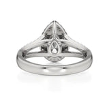 Mira | Pear Cut Solitaire with Halo - Nivara
