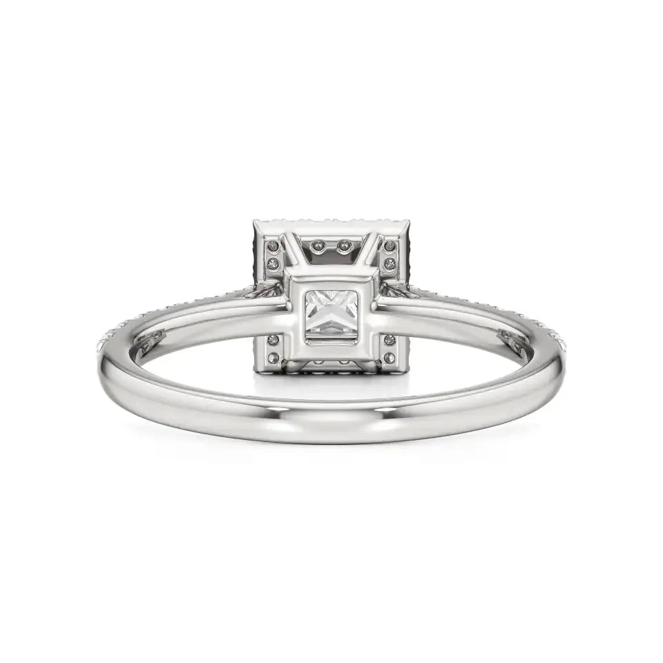 Mira | Round & Princess Lab-Grown Diamond Halo Ring - Nivara