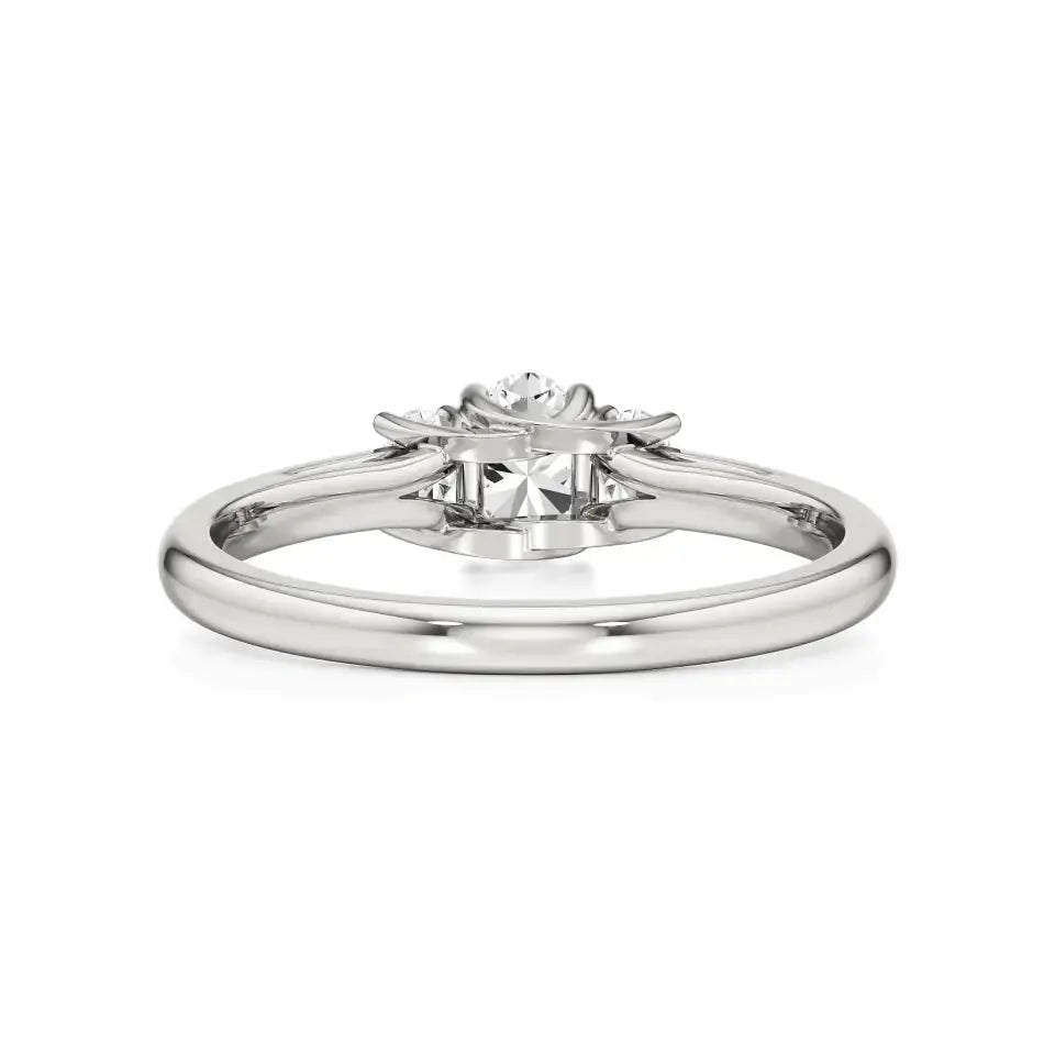 Aria | Oval Lab-Grown Diamond Three-Stone Ring - Nivara
