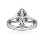 Mira | Marquise Cut Solitaire with Halo around it - Nivara