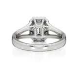 Mira | Round & Emerald Lab-Grown Diamond Halo Ring - Nivara