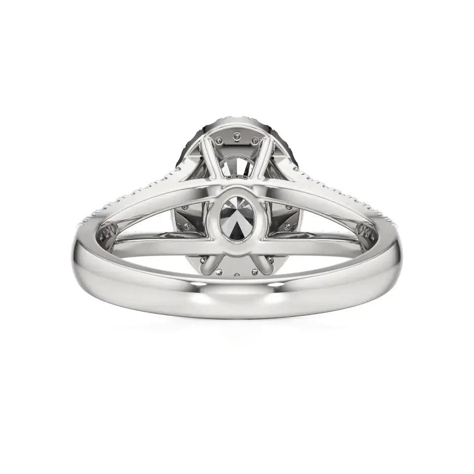 Mira | Classic Oval-cut with Halo - Nivara