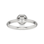 Mira | Round Lab-Grown Diamond Ring with Halo around it - Nivara