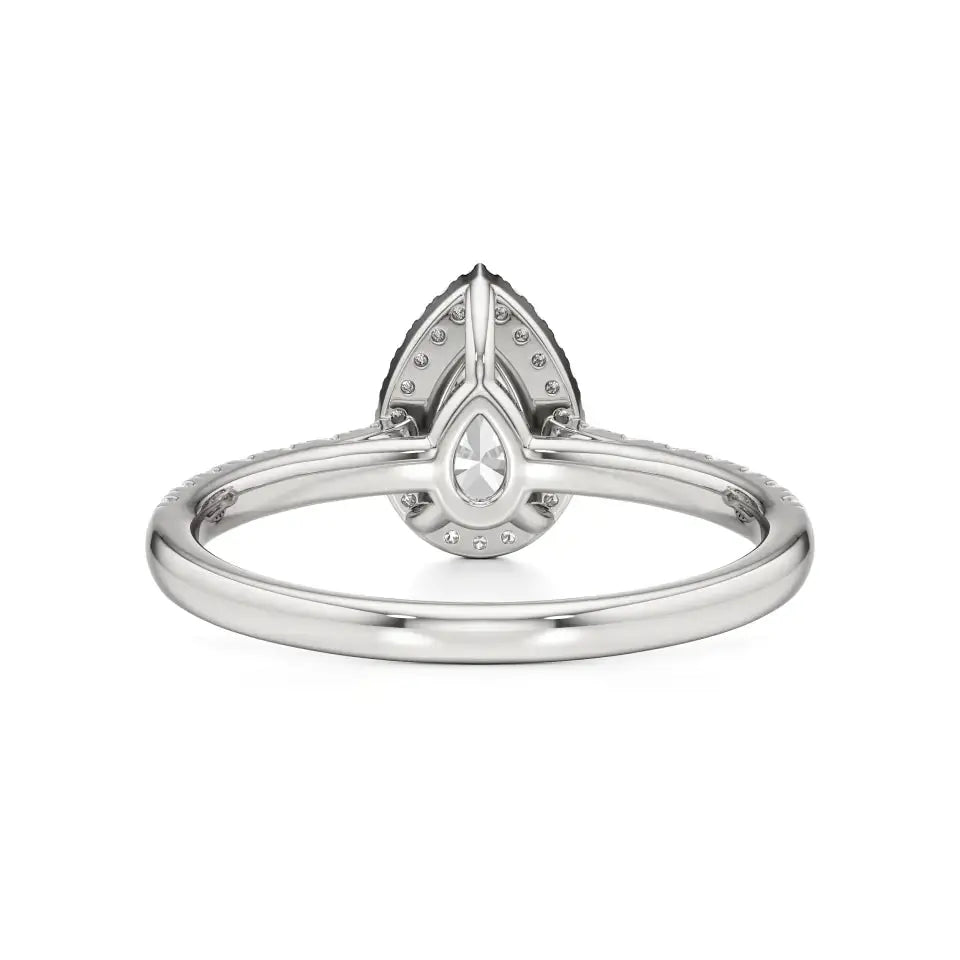 Mira | Round & Pear Lab-Grown Diamond Halo Ring - Nivara