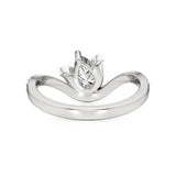 Flora | Round & Pear Lab-Grown Diamond Ring - Nivara