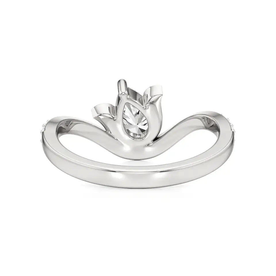 Flora | Round & Pear Lab-Grown Diamond Ring - Nivara