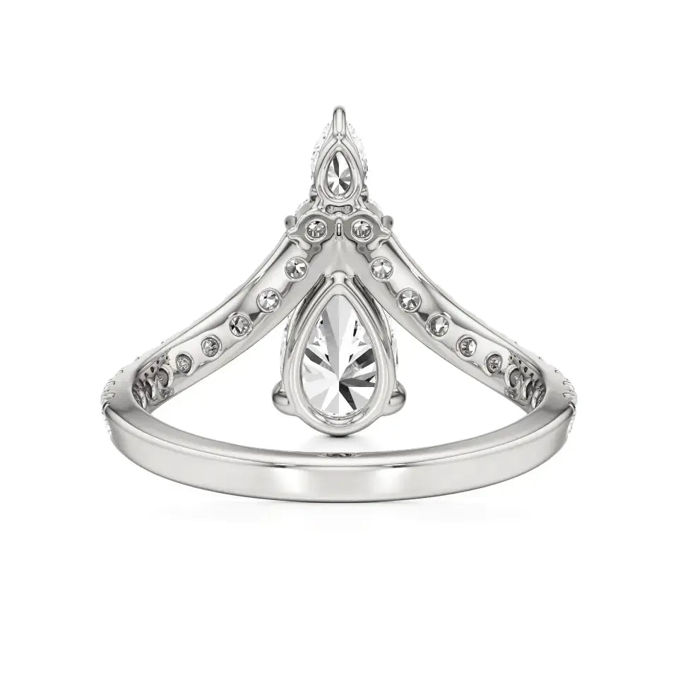 Amara | Pear Lab-Grown Diamond Solitaire Ring - Nivara
