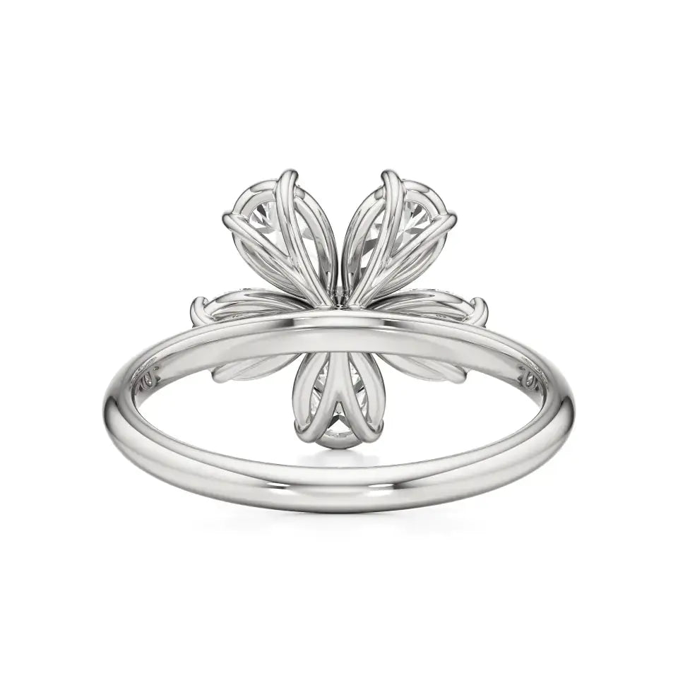 Flora | Pear Diamonds in Flora Design - Nivara