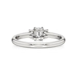 Aria | Emerald Lab-Grown Diamond Three-Stone Ring - Nivara