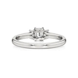Aria | Emerald Lab-Grown Diamond Three-Stone Ring - Nivara