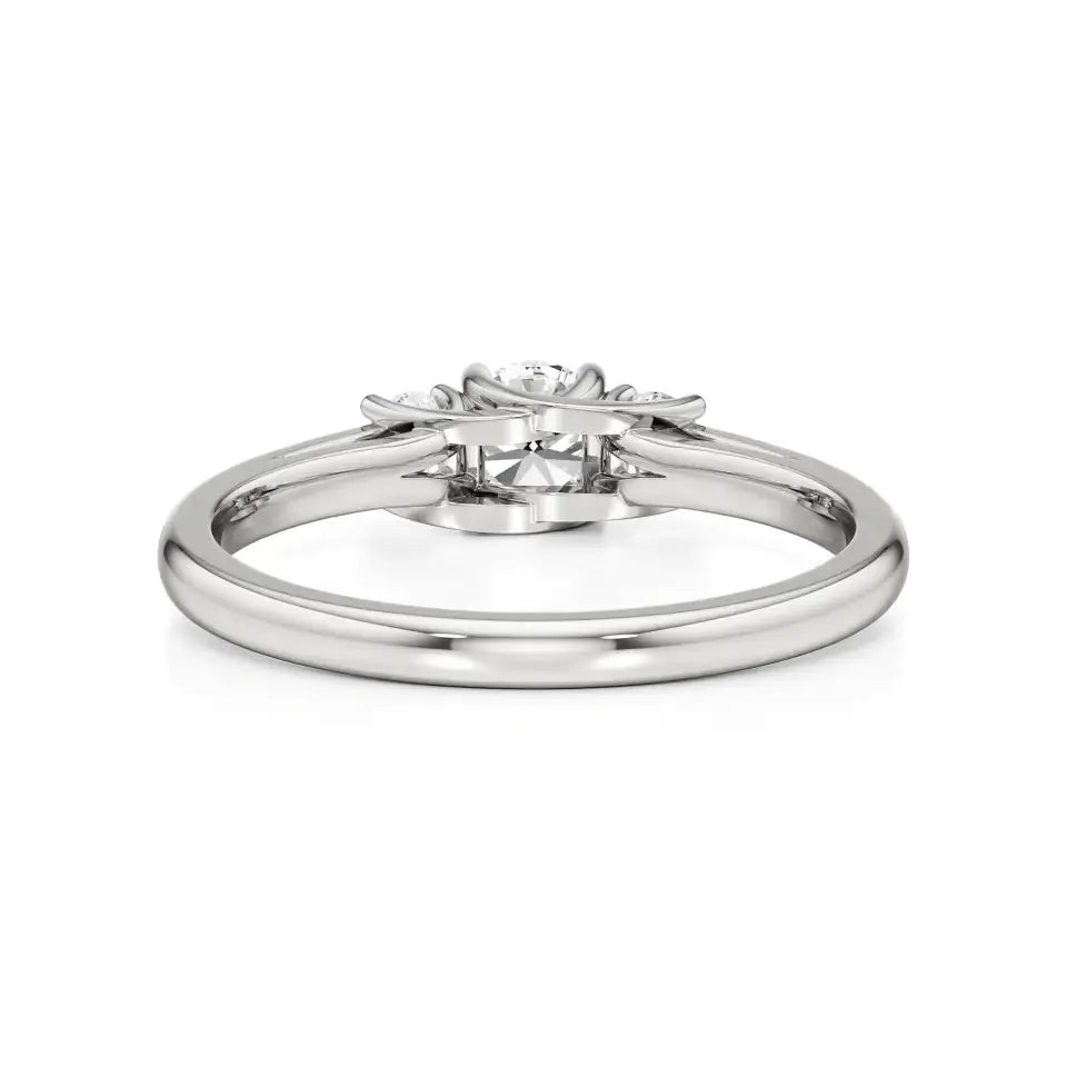 Aria | Round Lab-Grown Diamond Three-Stone Ring - Nivara
