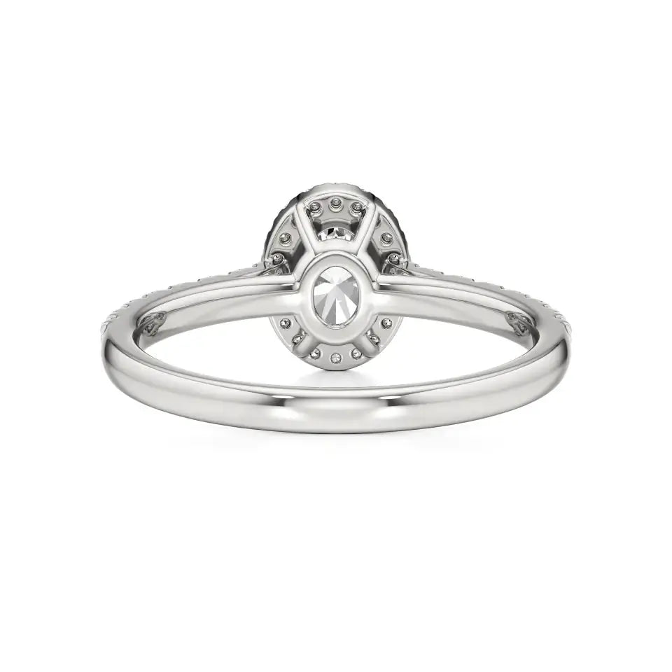 Mira | Round & Oval Lab-Grown Diamond Halo Ring - Nivara