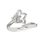 Flora | Round & Pear Lab-Grown Diamond Ring with Pav�� Accents - Nivara