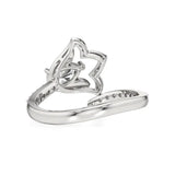 Flora | Round & Pear Lab-Grown Diamond Ring with Pav�� Accents - Nivara