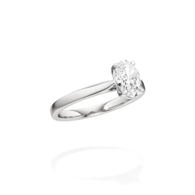 Amora | Oval & Radiant Lab-Grown Diamond Solitaire Ring - Nivara