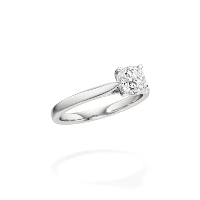 Amora | Cushion Lab-Grown Diamond Solitaire Ring - Nivara