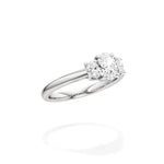 Aria | Oval Lab-Grown Diamond Three-Stone Ring - Nivara