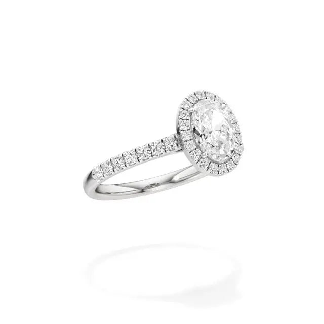 Mira | Round & Oval Lab-Grown Diamond Halo Ring - Nivara