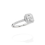 Amara | Asscher-cut Lab-Grown Diamond Halo Ring - Nivara