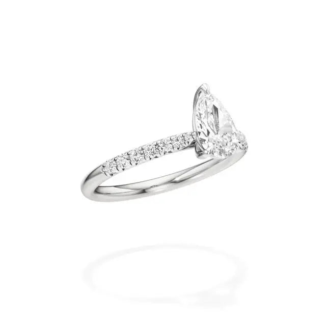 Amara | Round & Pear Lab-Grown Diamond Ring - Nivara
