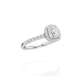 Mira | Cushion-cut Lab-Grown Diamond Halo Ring - Nivara