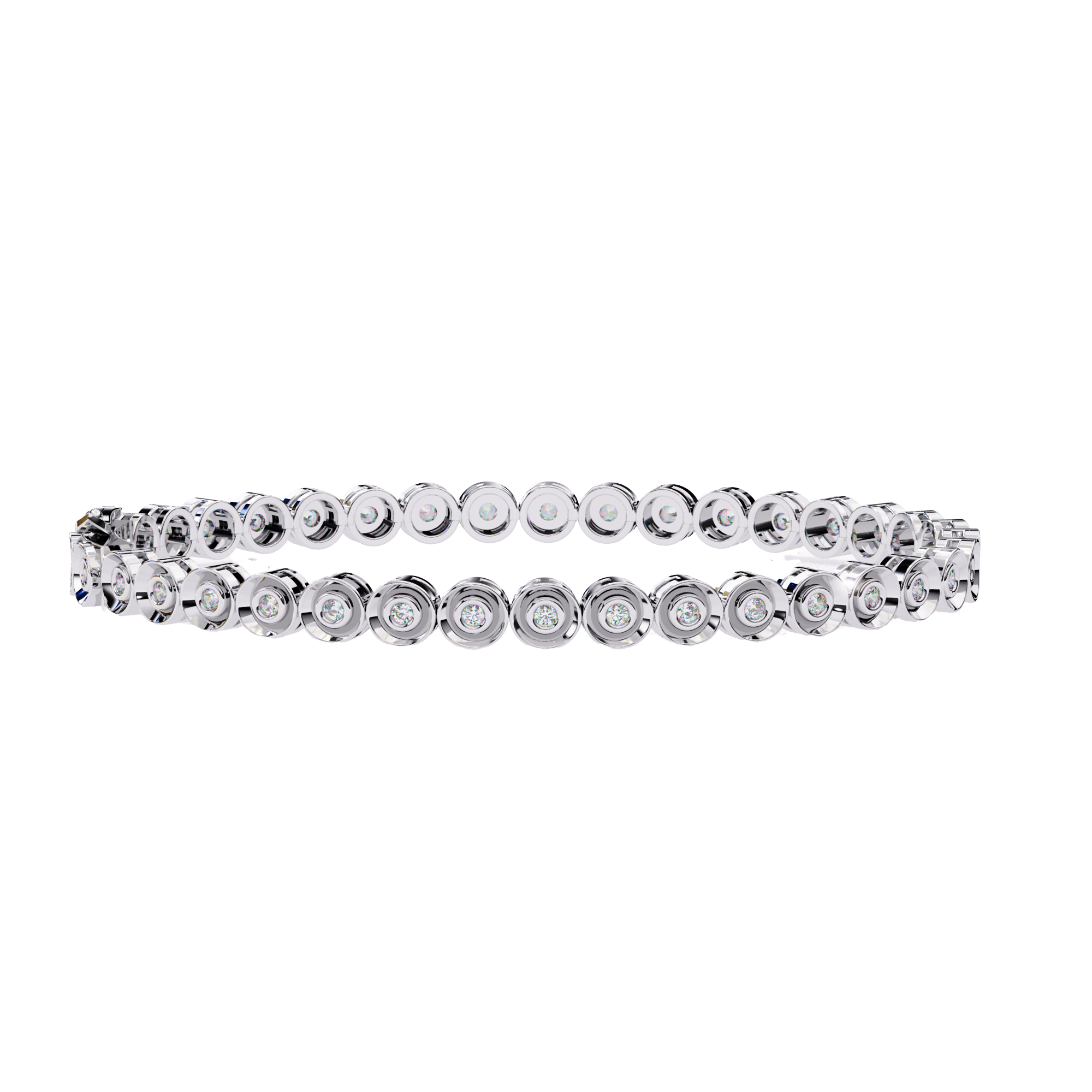 Sutra | Bezel-Set Round Lab-Grown Diamond Bracelet
