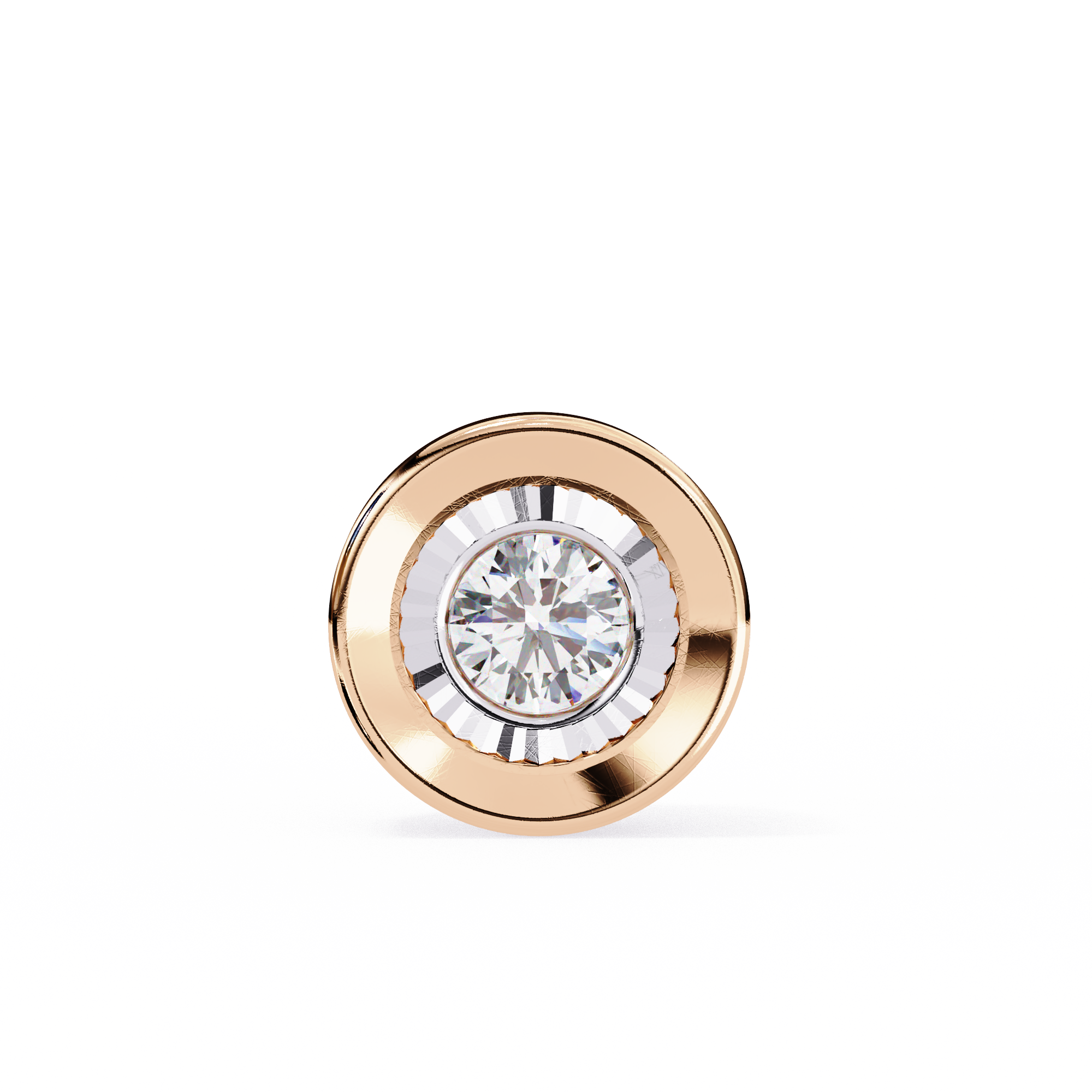 Amora | Round pendant in illusion setting