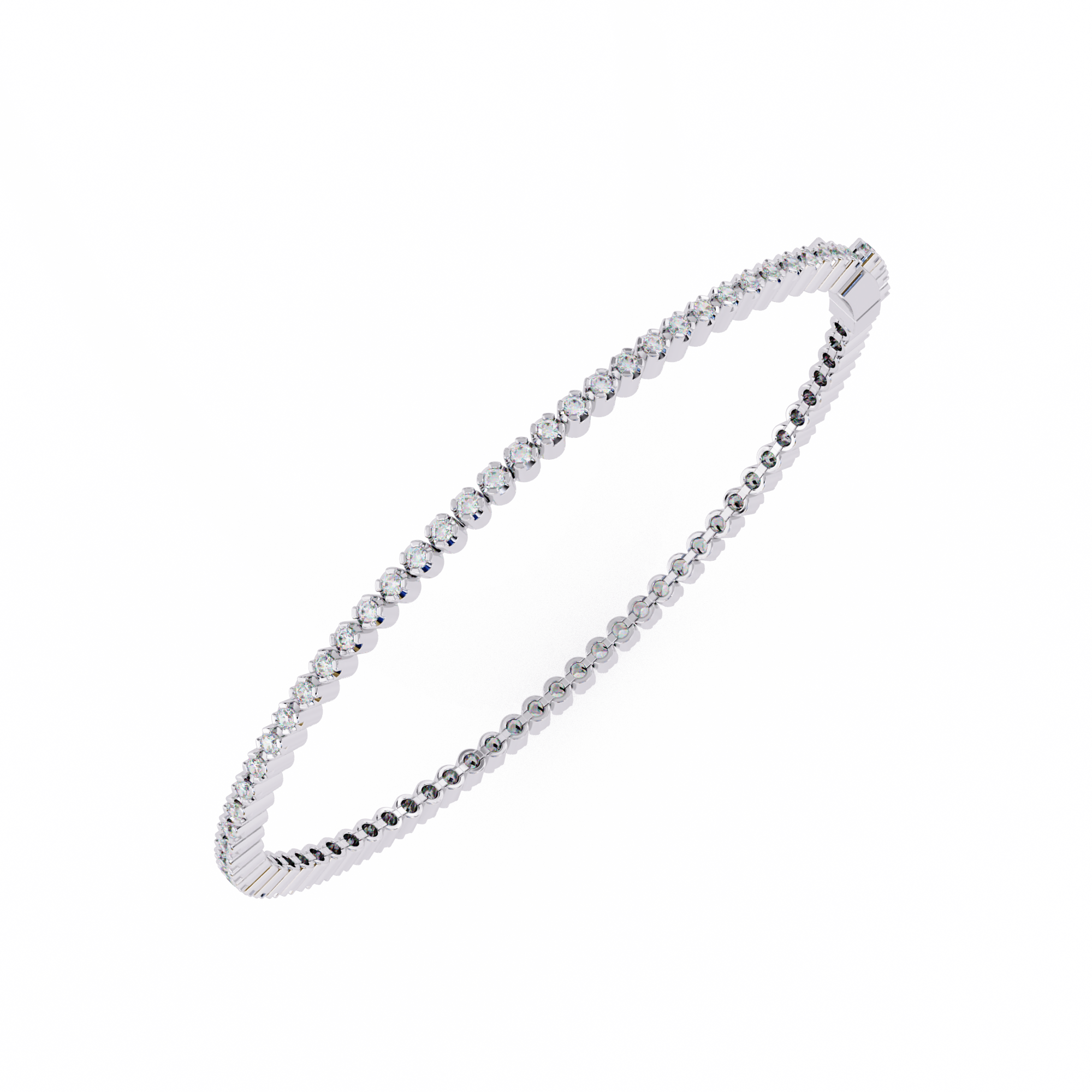 Bracelet | Radiant Grace: Round Diamond Tennis Bracelet